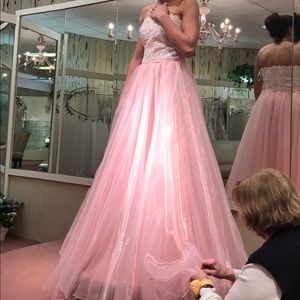 Pink Sherri hill prom dress